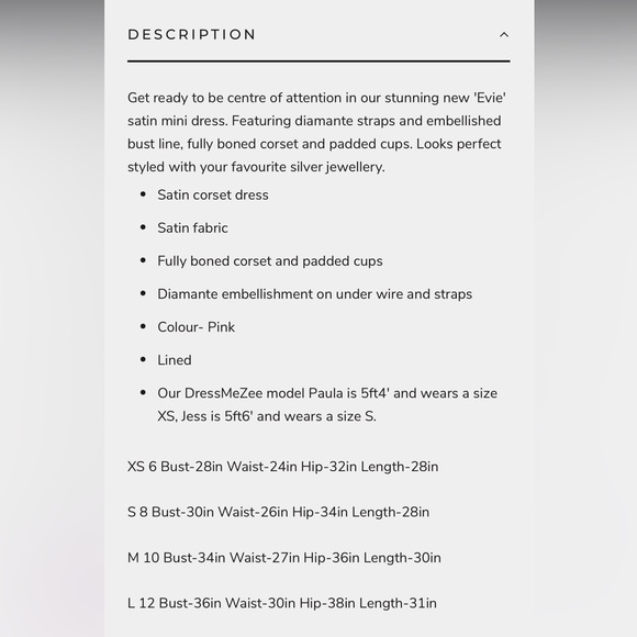 Never worn! $6.99 Shipping!! Pretty pink “Satin Mini Dress” from DressMeZee. - Picture 5 of 5